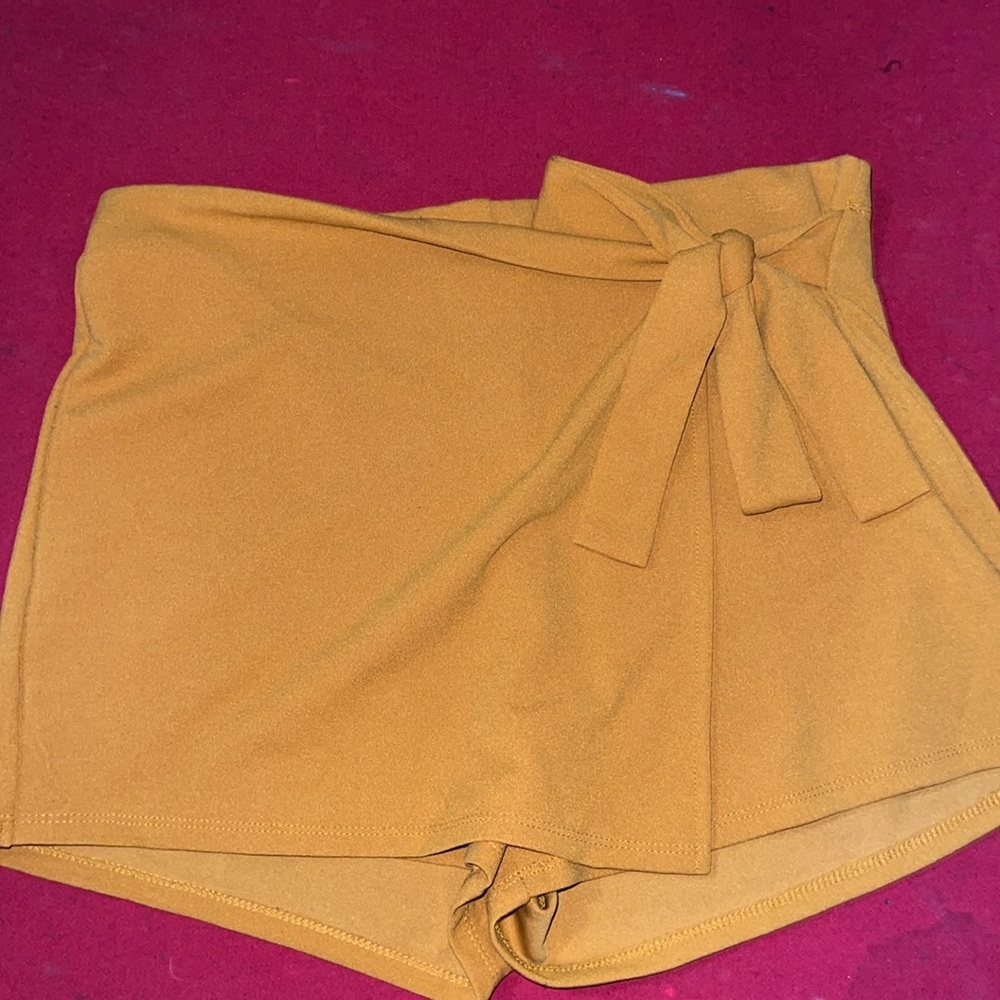 Yellow mustard skirt/shorts